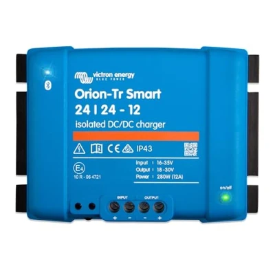 Abbildung von Victron Energy Orion Tr Smart DC Ladebooster (Bluetooth) 24/24V, 12 Amp, 280 Watt Batterie Ladegerät für Doppelbatteriesysteme Isoliert
