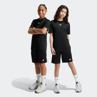 Abbildung von adidas Performance kurze Sporthose für Kinder, Größe: 176, Black white