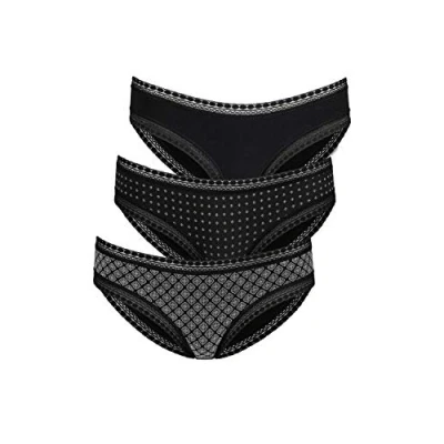 Abbildung von Lascana 3 PACK Bikinihose, Damen, Größe: 32/34, Schwarz