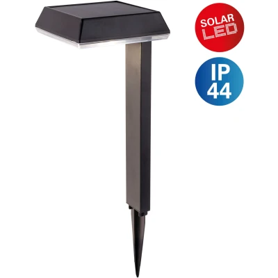 Abbildung von näve LED Solarleuchte &quot;Sigi&quot;, 1 flammig, Leuchtmittel Modul fest integriert, Dekoerdspieß, H: 79cm, Dämmerungssensor, schwarz, warmweiß