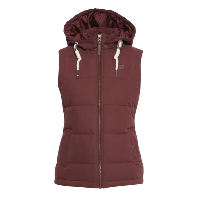 Abbildung von Oxmo Oxlew Weste, Damen, Größe: Large, Wine red