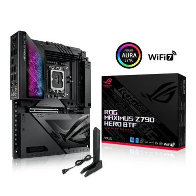 Abbildung von ASUS ROG Maximus Z790 Hero BTF Gaming Mainboard Sockel Intel LGA1700 (ATX, Hidden Connector Design, DDR5, 5X M.2, PCIe 5.0, Q Release, WiFi 7, 2X Tunderbolt 4, Aura Sync)