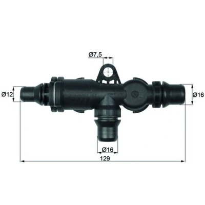 Abbildung von MAHLE ORIGINAL TO 4 82 Thermostat, Ölkühlung BMW: X5