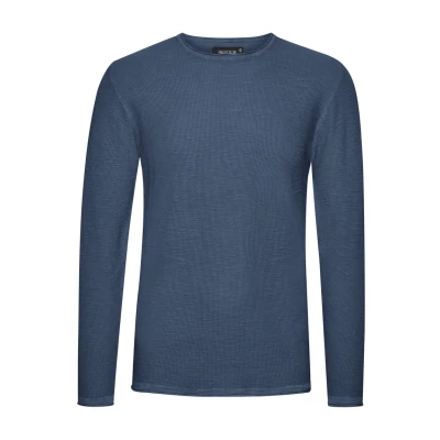 Abbildung von Indicode Jeans Idkarpo Strickpullover, Herren, Größe: Small, Copen blue