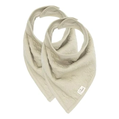 Abbildung von Jollein 029 867 67052 Bandana Lätzchen Halstuch 2er Set Soft Waves olive