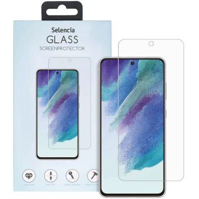 Abbildung von Samsung Galaxy S21 FE Panzerglas Selencia Displayschutz Gehärtetes Glas aus gehärtetem