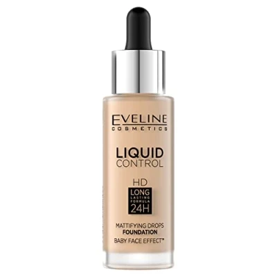 Abbildung von Eveline Cosmetics Liquid Control HD Mattierende Gesichtsgrundierung, 32 ml, 011 Natural