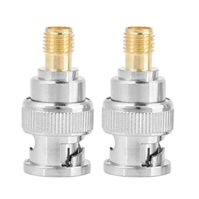 Abbildung von Akozon 2 stücke BNC Stecker auf SMA buchse Typ RF Koaxial Adapter Test Converter