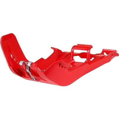 Abbildung von POLISPORT 8475300002 Motorschutzplatte Fortress mit Pleuelschutz aus hochbelastbarem und widerstandsfähigem Leichtkunststoff kompatibel Motorrädern BETA in Farbe Rot