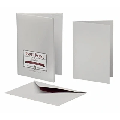 Abbildung von Rössler Papier 2234831170 Paper Royal Kartenmappe DIN A6 hd/C6 8/8, grau gerippt