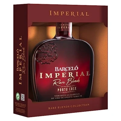 Abbildung von Ron Barceló Imperial Porto Cask 40% vol. (1 x 0,7 l) veredelter Dominikanischer Rum mit besonderem Finishing in ehem. Portweinfässern; edler Geschenkbox; Rare Blend Collection