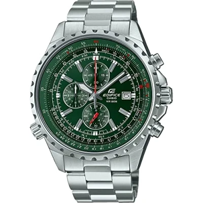 Abbildung von CASIO EDIFICE Chronograph EF 527D 3AVUEF, Quarzuhr, Armbanduhr, Herrenuhr, Stoppfunktion, bis 10 bar wasserdicht