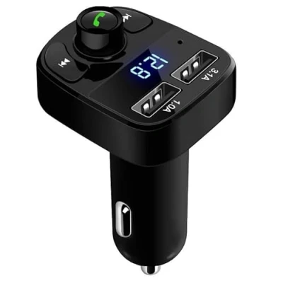 Abbildung von FM Transmitter KFZ Wireless Bluetooth Dual USB Auto Ladegerät für Handy Radio Adapter