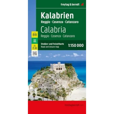 Abbildung von Kalabrien, Straßen und Freizeitkarte 1:150.000, freytag &amp; berndt: Reggio Cosenza Catanzaro, mit Infos, Top Tips, Innenstadtplan (freytag berndt Auto + Freizeitkarten)