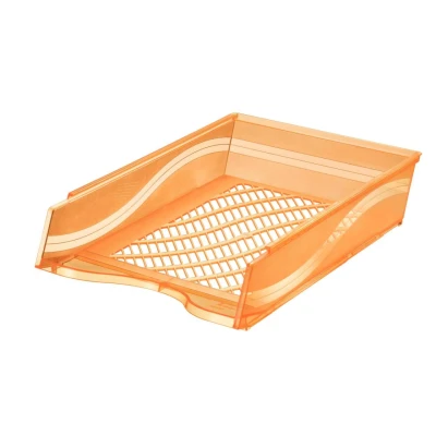 Abbildung von bene Briefablage DIN C4 orange transparent