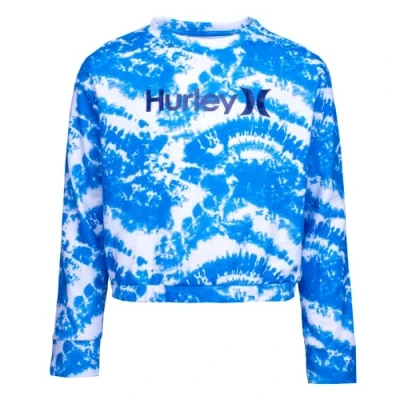 Abbildung von Hurley Mädchen Hrlg Tie Dye Crewneck Sweatshr Sweatshirt, Blau (Blue Lagoon), 13 años
