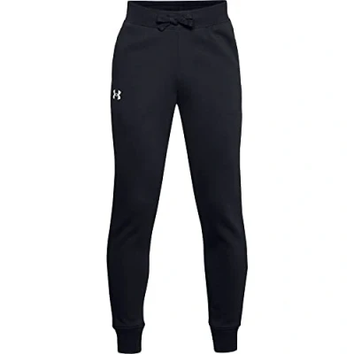 Abbildung von Under Armour Jungen Hose Rival Aus Baumwolle, Black// Onyx White (001), S, 1357634 001