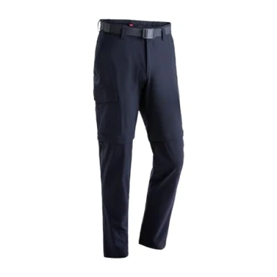 Abbildung von Maier Sports Torid Slim Zip, Herren Wanderhose, Wasserabweisende Outdoorhose für Trekking und Hiking, Enganliegend, Zipp off Funktion, PFC frei, mSTRETCH pro 4 &amp; Dryprotec, Blau, 58 (W42/L33)