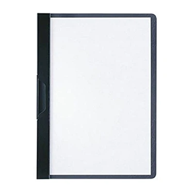 Abbildung von Durable Klemm Mappe Duraclip A5, Hartfolie, bis 30 Blatt schwarz, 25er Packung, 221701