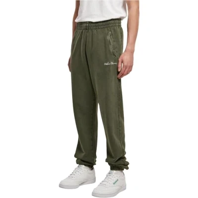 Abbildung von Urban Classics Small Embroidery Jogginghose, Herren, Größe: 3XL, Bottlegreen