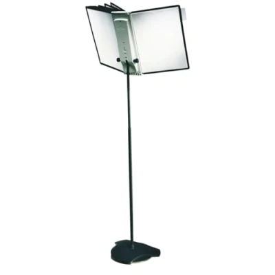 Abbildung von Durable Sicht Tafelständer Sherpa Display System floor 10, mit 10 schwarzen Tafeln A4, 581700