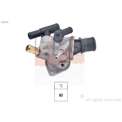 Abbildung von EPS 1.880.120 Kühlwasserthermostat 83 Made in Italy OE Equivalent mit Dichtung, Gewindeanschluss für Temperaturfühler ALFA ROMEO: Spider, GTV