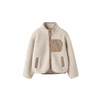 Abbildung von Name it Nknmattia Unisex Fleecejacke für Kinder, Größe: 152, Moonbeam