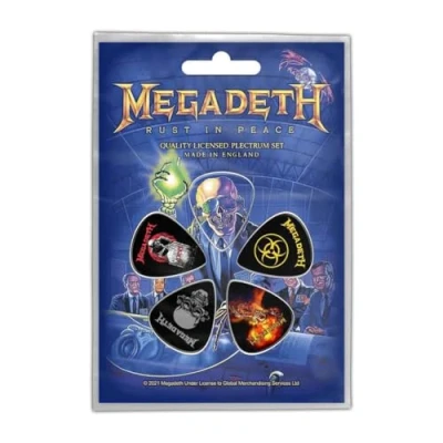 Abbildung von MEGADETH PLEKTRUMSET GUITAR PICK SET # 1 RUST IN PEACE 5 STÜCK PLEK PLEKTRUM
