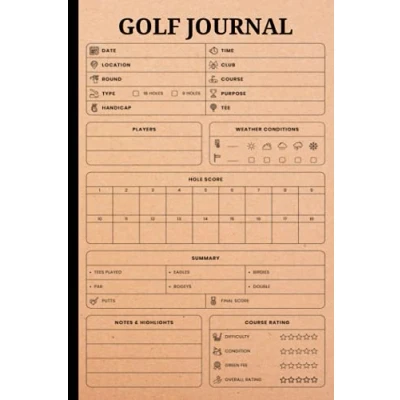 Abbildung von Golf Journal: Practice Notes, Journal Notebook, Notebook Diary For Golfers, Size 6&quot;X9&quot;, 120 Pages ( Volume 7)