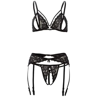 Abbildung von 3 teiliges Strumpfband Set Mit Offenem Cup Und Intimbereich
