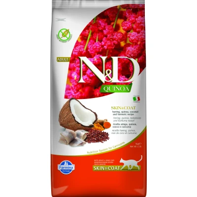 Abbildung von N&amp;D Quinoa CAT Skin &amp; Coat Hering Kokosnuss varianten 5 kg