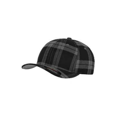 Abbildung von Flexfit Tartan Cap, Größe: L/XL, Black