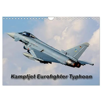 Abbildung von Kampfjet Eurofighter Typhoon (Wandkalender 2025 DIN A4 quer), CALVENDO Monatskalender