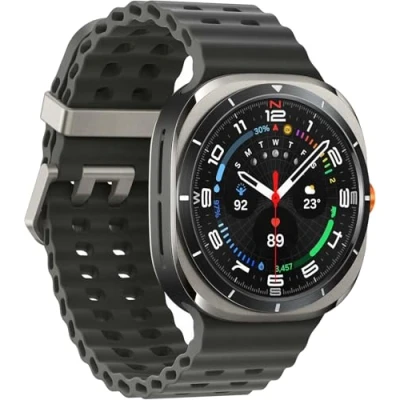 Abbildung von Samsung Galaxy Watch Ultra 3,81 cm (1.5&quot;) AMOLED 47 mm Numérique 480 x Pixels Écran Tactile 4G Argent WiFi GPS