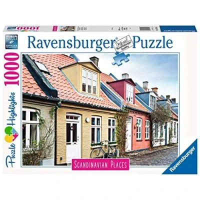 Abbildung von Ravensburger Puzzle Scandinavian Places 16741 Häuser in Aarhus, Dänemark 1000 Teile für Erwachsene und Kinder ab 14 Jahren