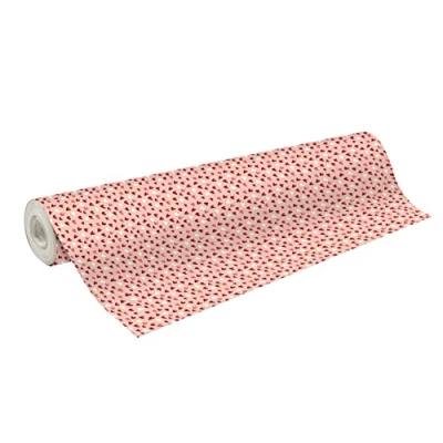 Abbildung von Clairefontaine 211945C Rolle Geschenkpapier Alliance 60g, 50x0,70m, ideal für Profis und voluminöse Geschenke, 1 Rolle, Herzen