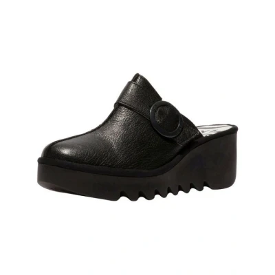 Abbildung von Fly London Pantolette hoch, Damen, Größe: 38, Black Leder