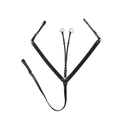 Abbildung von Vorderzeug Leder mit Martingal Pferd START Elastic schwarz/braun