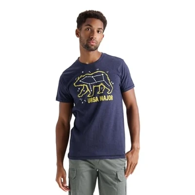 Abbildung von Little Blue House Herren Graphic Tee Bear On Grey L, Ursa Major, L