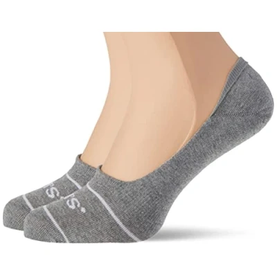 Abbildung von Levi&#039;s Unisex Footie Socks, Grey, 39/42