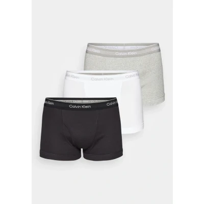 Abbildung von Calvin Klein Underwear Classics Trunk 3 PACK Panties, Herren, Größe: Small, Black/grey heather/white