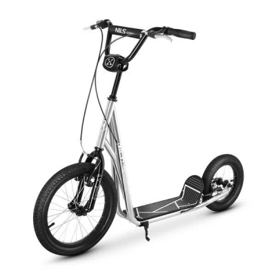 Abbildung von NILS EXTREME Cityroller Scooter Roller Tretroller mit großen Reifen für unwegsames Gelände, einfaches Handling