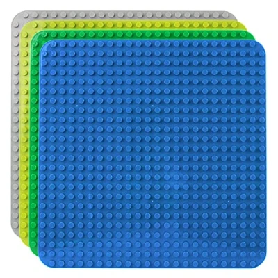 Abbildung von Große Bauplatte Kompatibel mit Duplo Platten,große Grundplatte,38 * 38cm Platten Set für Kreatives Spielen, Lernspielzeug