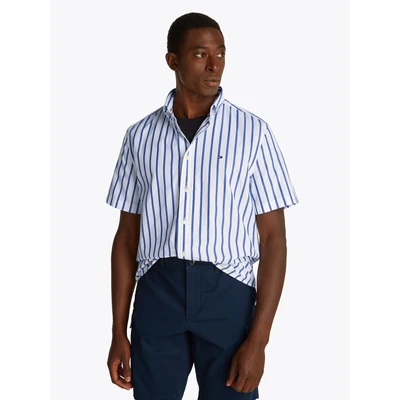 Abbildung von Tommy Hilfiger Kurzarmhemd FLEX POPLIN STP SHIRT S/S