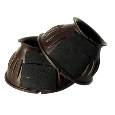 Abbildung von Rhinegold 0 Velcro Over Reach Boots Medium Brown Hufglocken, braun, M