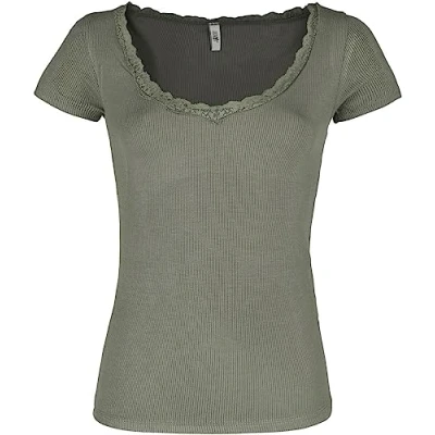 Abbildung von HaILY’S V Shirt mit Spitze