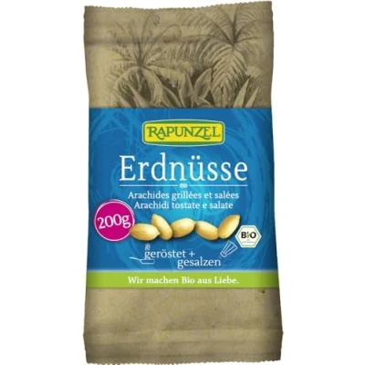 Abbildung von Rapunzel Erdnüsse geröstet gesalzen 200 g 8er Pack