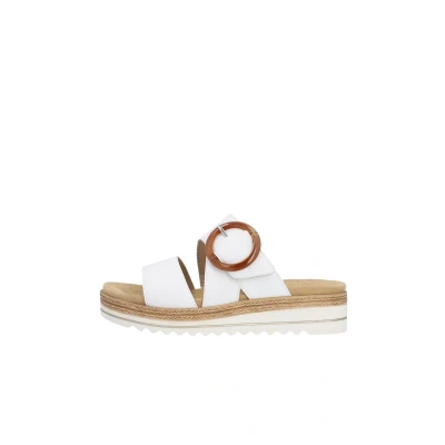 Abbildung von Remonte Pantolette flach, Damen, Größe: 36, Weiss Schuhe
