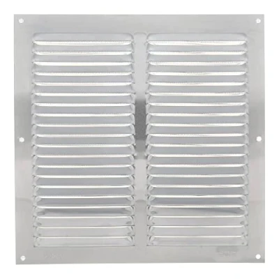 Abbildung von Amig Quadratisches Lüftungsgitter aus Aluminium mit Moskitonetz für Luftauslässe Ideal Decken Maße : 250 x mm Farbe: Silber
