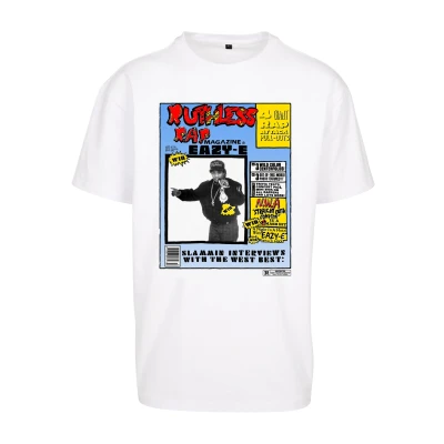 Abbildung von Mister Tee EAZY E RAP Magazine Tshirt print, Herren, Größe: XS, White